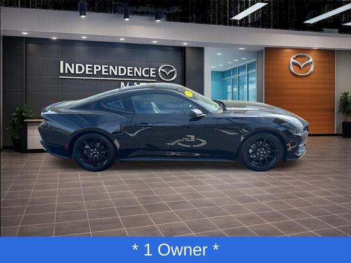 Shadow Black 2025 Ford Mustang EcoBoost