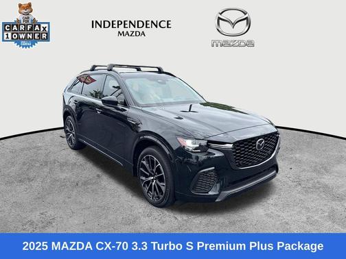 Jet Black Mica 2025 Mazda CX-70 CX-70