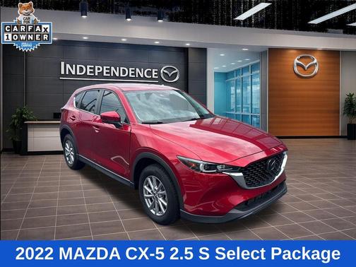 Soul Red Crystal Metallic 2022 Mazda CX-5 2.5 S Select Package
