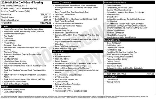 2016 Mazda CX-5 Grand Touring