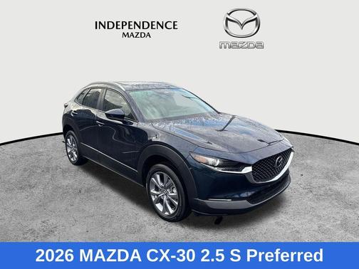 Deep Crystal Blue Mica 2026 Mazda CX-30 Preferred