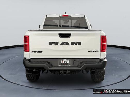 Bright White Clearcoat 2026 RAM 1500 RHO Crew Cab 4x4 5'7' Box