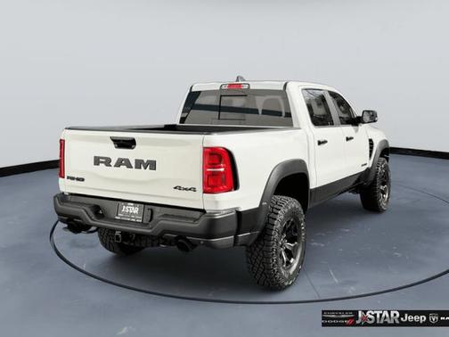 Bright White Clearcoat 2026 RAM 1500 RHO Crew Cab 4x4 5'7' Box