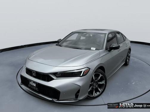 Solar Silver Metallic 2025 Honda Civic Hybrid Sport
