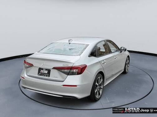 Solar Silver Metallic 2025 Honda Civic Hybrid Sport