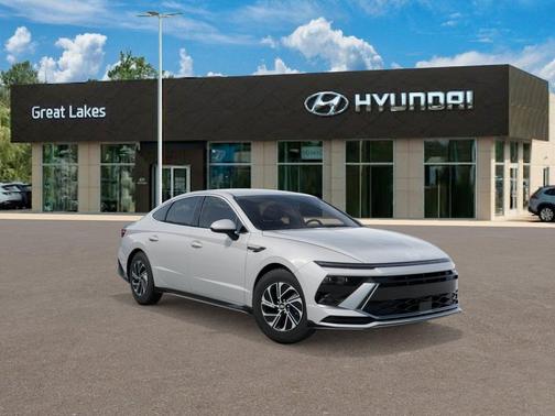 Serenity White 2026 Hyundai SONATA Hybrid Base