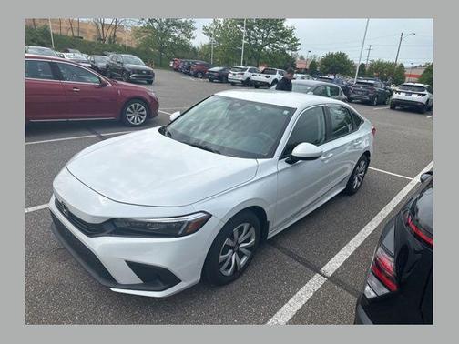 Platinum White Pearl 2023 Honda Civic LX