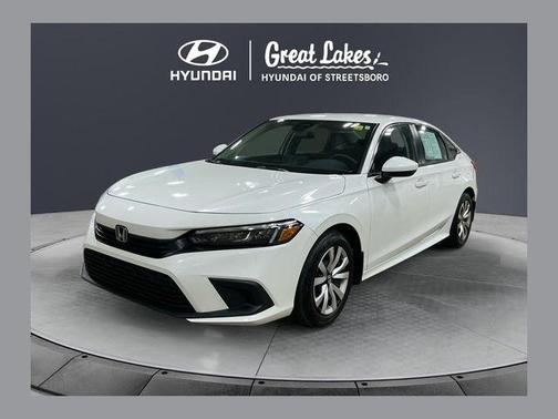 Platinum White Pearl 2023 Honda Civic LX