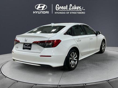 Platinum White Pearl 2023 Honda Civic LX