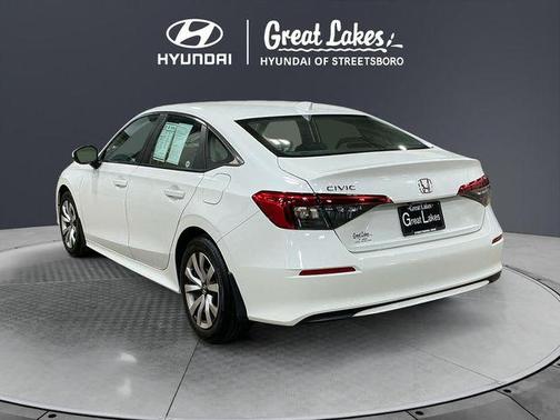 Platinum White Pearl 2023 Honda Civic LX
