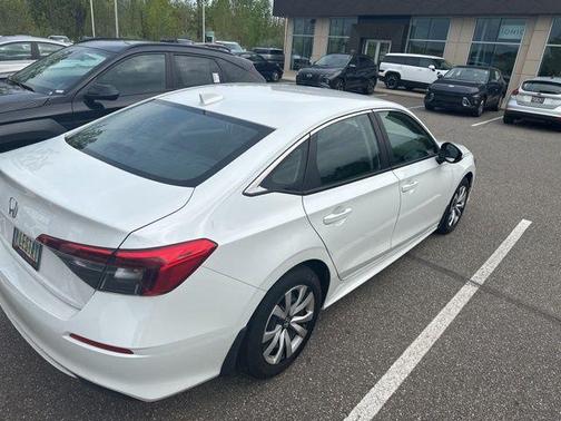 Platinum White Pearl 2023 Honda Civic LX