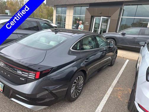 Portofino Gray 2025 Hyundai SONATA Hybrid Limited