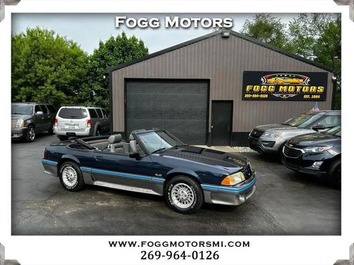 Dark Blue 1989 Ford Mustang GT