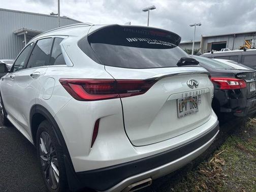 Radiant White 2024 INFINITI QX50 Luxe