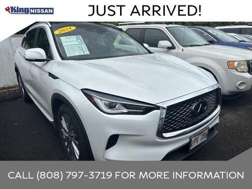 Radiant White 2024 INFINITI QX50 Luxe