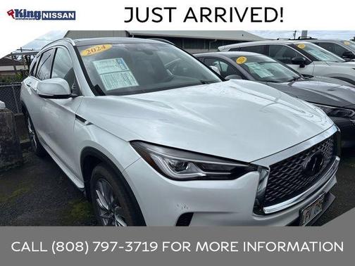 Radiant White 2024 INFINITI QX50 Luxe