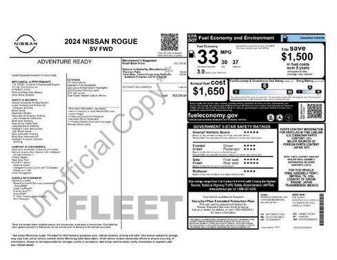 Everest White P 2024 Nissan Rogue SV