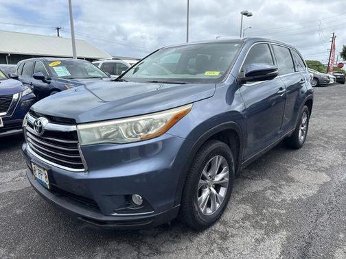 Blue 2015 Toyota Highlander LE