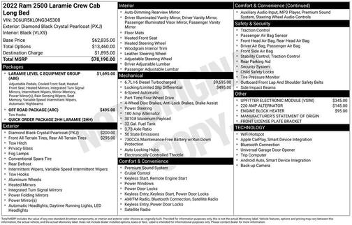 2022 RAM 2500 Laramie