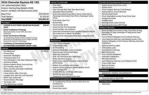 2024 Chevrolet Equinox RS