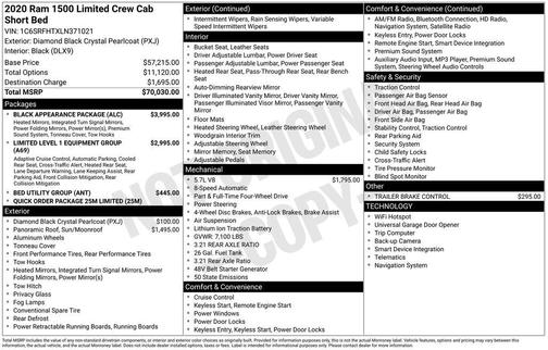 2020 RAM 1500 Limited