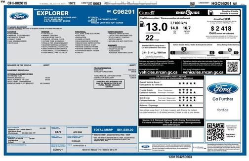 2017 Ford Explorer Platinum