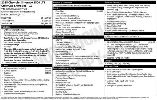 2025 Chevrolet Silverado 1500 LTZ