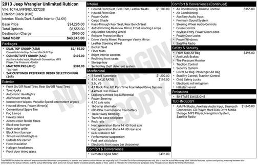 2013 Jeep Wrangler Unlimited Rubicon