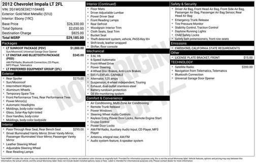2012 Chevrolet Impala LT