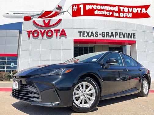 Midnight Black Metallic 2025 Toyota Camry LE