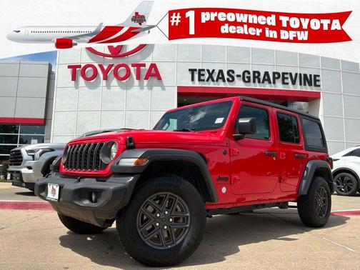 Firecracker Red Clearcoat 2025 Jeep Wrangler Sport S