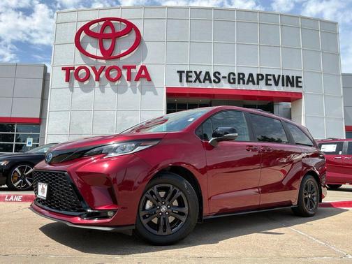 Ruby Flare Pearl 2025 Toyota Sienna XSE 7 Passenger