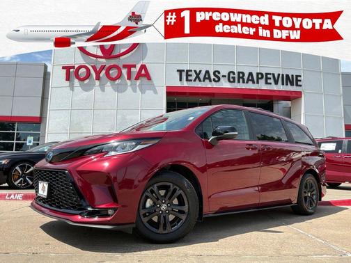 Ruby Flare Pearl 2025 Toyota Sienna XSE 7 Passenger