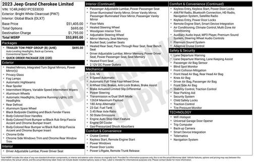 2023 Jeep Grand Cherokee Limited