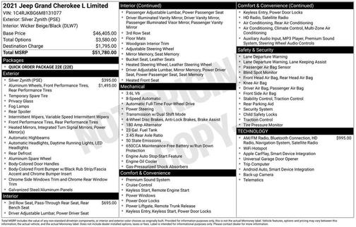 2021 Jeep Grand Cherokee L Limited