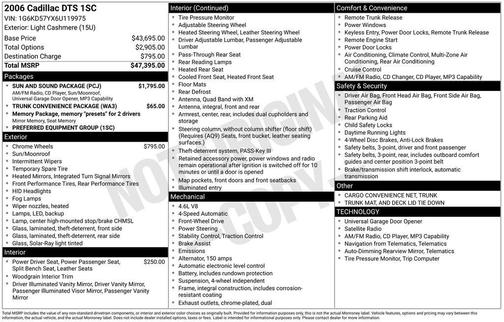 2006 Cadillac DTS Base