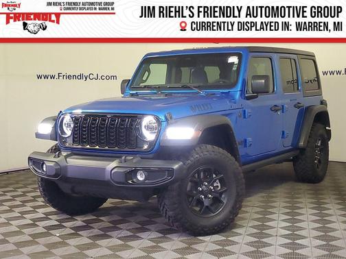 Hydro Blue Pearlcoat 2025 Jeep Wrangler Willys