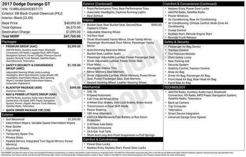 2017 Dodge Durango GT