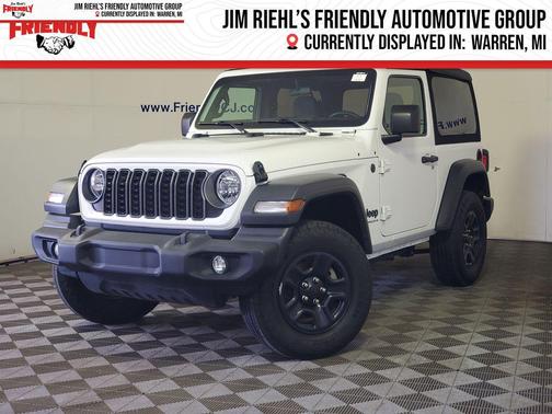 Bright White Clearcoat 2025 Jeep Wrangler Sport