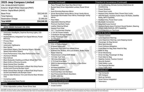 2025 Jeep Compass Limited