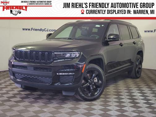 Diamond Black Crystal Pearlcoat 2025 Jeep Grand Cherokee L Limited