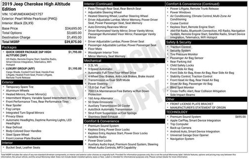2019 Jeep Cherokee Limited