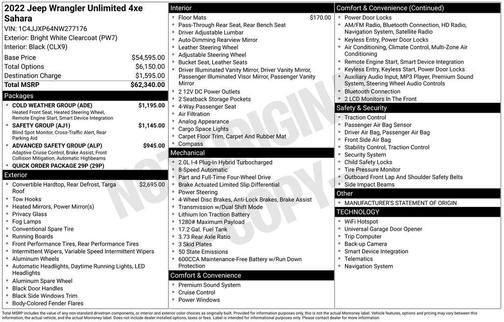 2022 Jeep Wrangler Unlimited 4xe Sahara