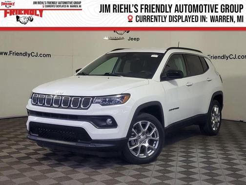 Bright White Clearcoat 2022 Jeep Compass Latitude Lux