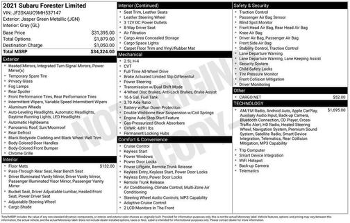 2021 Subaru Forester Limited