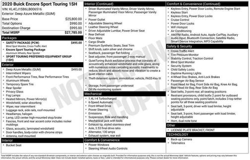 2020 Buick Encore Sport Touring
