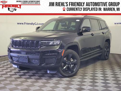 Diamond Black Crystal Pearlcoat 2025 Jeep Grand Cherokee L Altitude
