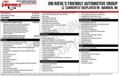 Diamond Black Crystal Pearlcoat 2025 Jeep Grand Cherokee L Limited