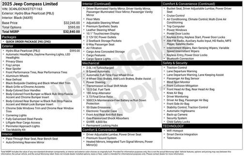 2025 Jeep Compass Limited
