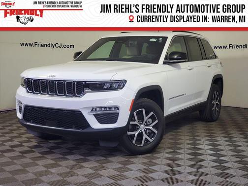 Bright White Clearcoat 2024 Jeep Grand Cherokee Limited